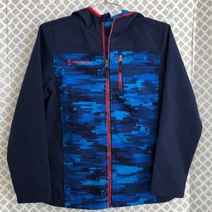 NWOT Free‎ Country blue hooded zip up jacket
